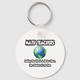 Porte-clés Enseignants en mathématiques...Faire du monde un e