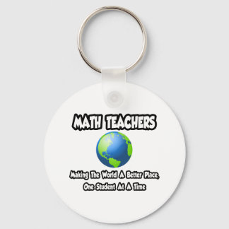 Porte-clés Enseignants en mathématiques...Faire du monde un e