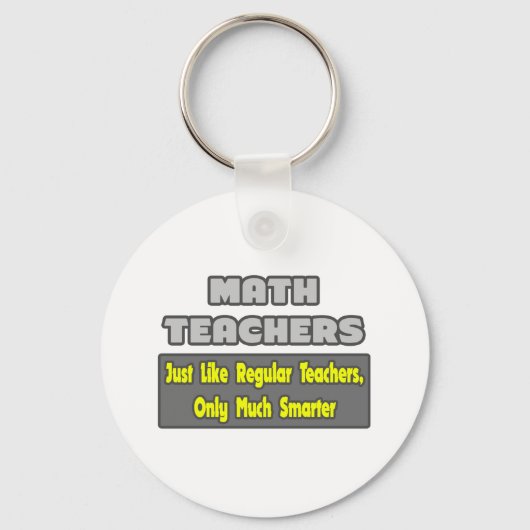 Porte-clés Enseignants en mathématiques...Plus intelligents (Recto)
