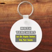 Porte-clés Enseignants en mathématiques...Plus intelligents (Recto)