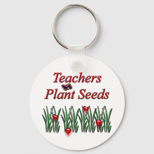 Porte-clés Enseignants Graines Plantes (Recto)