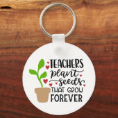Porte-clés Enseignants Graines Plantes Qui Croissent Pour Tou (Recto)