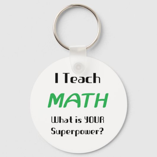 Porte-clés enseignement des mathématiques (Recto)