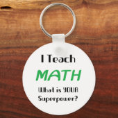 Porte-clés enseignement des mathématiques (Recto)