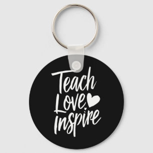 Porte-clés Enseigner Amour Inspirer Cadeau de la fête des ens