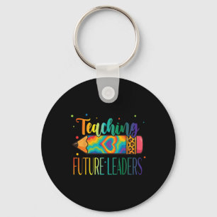 Porte-clés Enseigner aux futurs leaders crayon Tie Dye retour