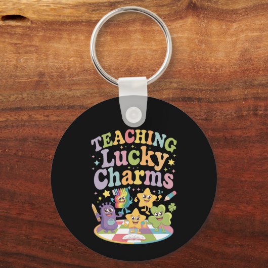 Porte-clés Enseigner des charmes chanceux Jour de la Saint Pa (Recto)