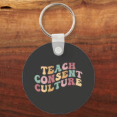 Porte-clés Enseigner la culture du consentement (Recto)
