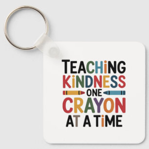 Porte-clés Enseigner la gentillesse un crayon à la fois
