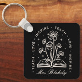 Porte-clés Enseigner l'amour inspirent enseignant sorcier per (Recto)