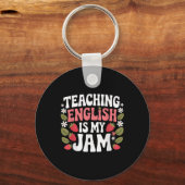 Porte-clés Enseigner L'Anglais Est Mon Professeur De Jam De R (Recto)