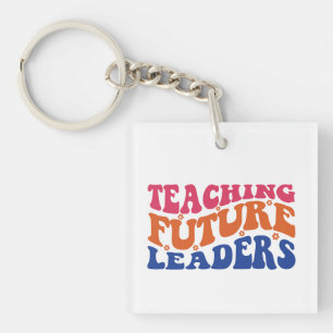Porte-clés Enseigner les futurs leaders Wordart