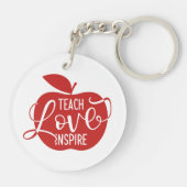 Porte-clés Enseignez l'amour inspirent (Dos)