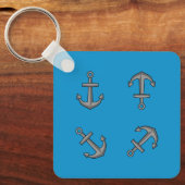 Porte-clés Ensemble d'Ancres pour bateaux à cartons (Recto)