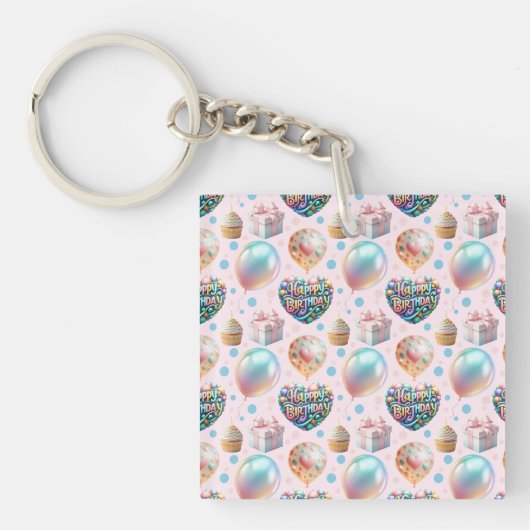 Porte-clés Ensemble de 3 feuilles plates de papier d'emballag (Devant)