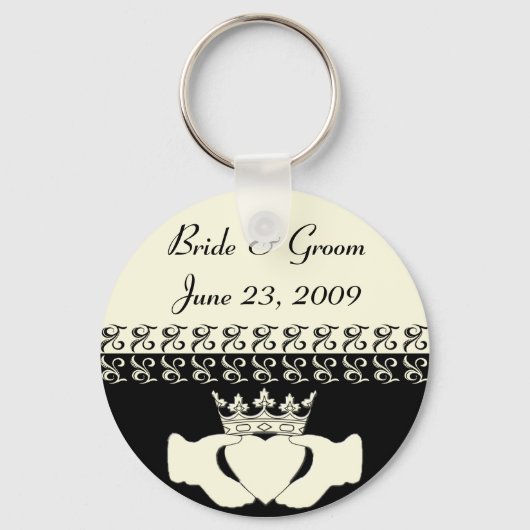 Porte-clés Ensemble de Faire-part de mariage Claddagh (Recto)