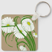 Porte-clés Ensemble de mariage de fleurs de marguerite de Ger (Dos)