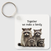 Porte-clés Ensemble, nous fabriquons des Raccoons de citation (Recto)