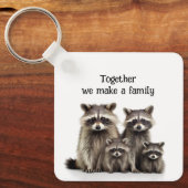 Porte-clés Ensemble, nous fabriquons des Raccoons de citation (Recto)