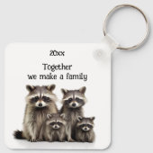 Porte-clés Ensemble, nous fabriquons des Raccoons de citation (Dos)