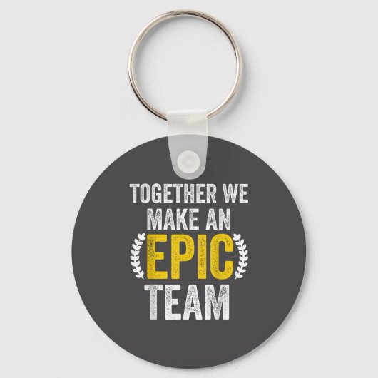 Porte-clés Ensemble nous faisons une équipe Ec - Incroyables (Recto)