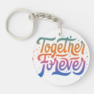 Porte-clés Ensemble pour toujours Cercle Porte - clé