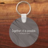 Porte-clés Ensemble, tout est possible (2) (Recto)