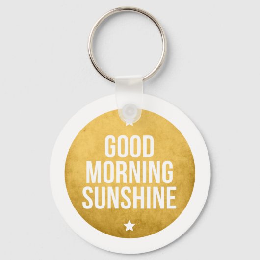 Porte-clés ensoleillement du matin, art de la parole, design  (Recto)