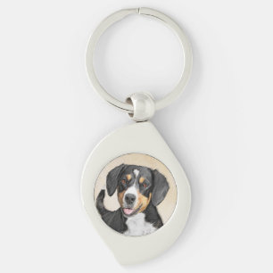 Porte-clés Entlebucher Mountain Dog Peinture - Art original