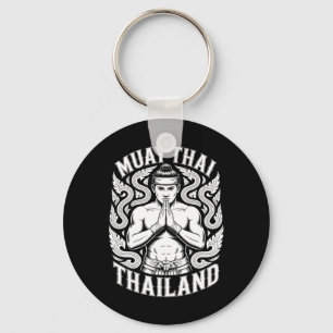 Porte-clés Entraînement au Muay Thai Kickboxing Thaïlande Vin