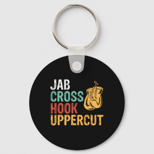 Porte-clés Entraînement de boxeur Jab Cross Hook Uppercut Hom