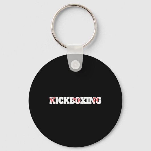Porte-clés Entraînement de combat de cage de combat de kickbo (Recto)