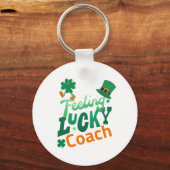 Porte-clés Entraîneur chanceux pour saint patrick irlandais (Recto)