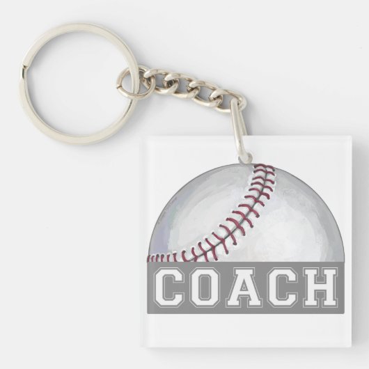 Porte-clés Entraîneur de baseball (Devant)