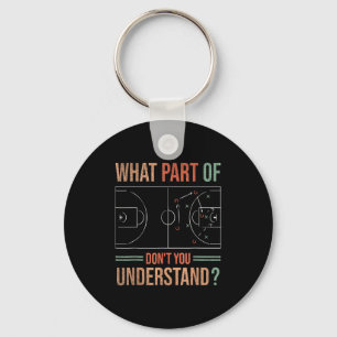 Porte-clés Entraîneur de basket Quelle partie De Ne comprenez
