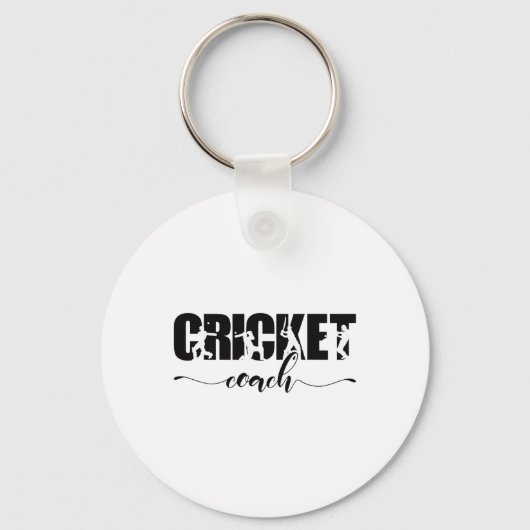 Porte-clés Entraîneur de cricket (Recto)