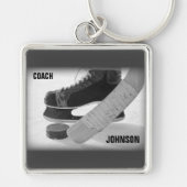 Porte-clés Entraîneur de hockey sur glace Merci (Devant)