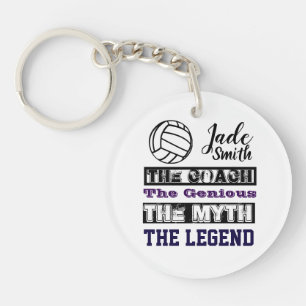 Porte-clés Entraîneur de slogan de légende de net-ball