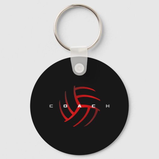 Porte-clés Entraîneur de volley-ball (Recto)