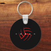Porte-clés Entraîneur de volley-ball (Recto)