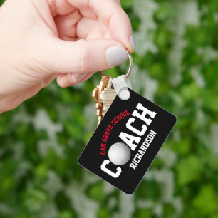 Porte-clés Entraîneur sportif de volleyball - Rouge