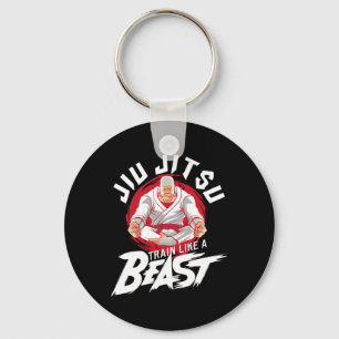 Porte-clés Entraînez-vous comme une bête - Jiu Jitsu Brésilie