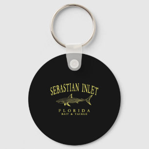 Porte-clés Entrée de Sebastian florida requin vintage jaune a