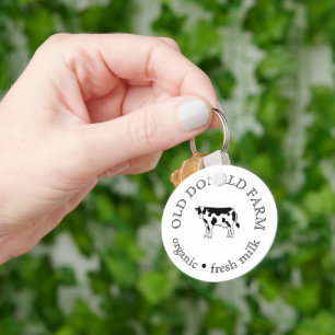 Porte-clés Entreprise agricole personnalisée Fresh Farm