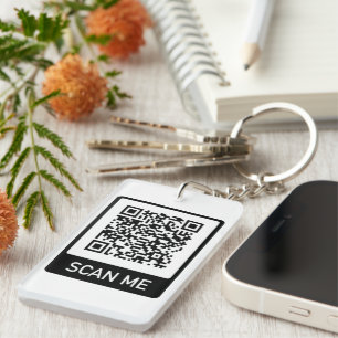Porte-clés Entreprise de code QR personnalisé