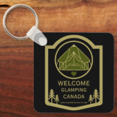Porte-clés Entreprise de glamping Canada (Recto)