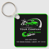 Porte-clés Entreprise de remorquage professionnelle, service  (Recto)