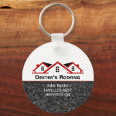 Porte-clés Entreprise de toiture professionnelle Construction (Recto)