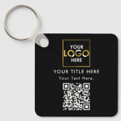 Porte-clés Entreprise Entreprise Logo Entreprise QR Code & Te (Recto)