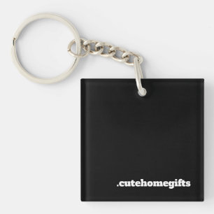 Porte-clés Entreprise moderne minimale noire